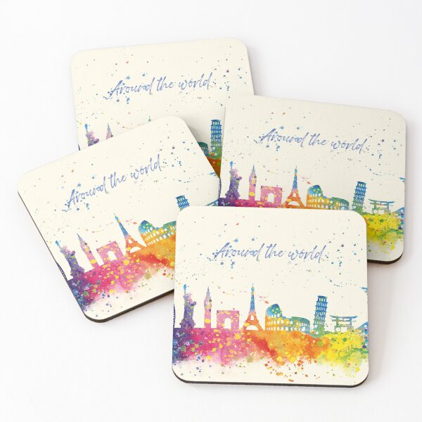 Item preview, Watercolor Around the world by Vart designed and sold by vartstudio.
