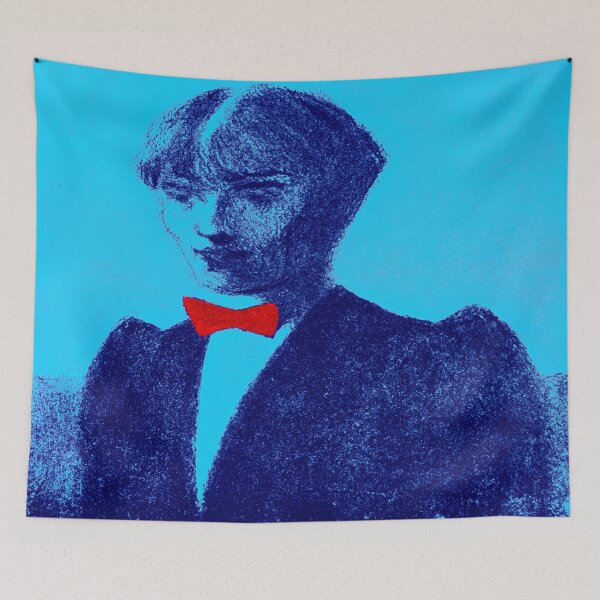 Aperçu de l'œuvre Red Bowtie Adaptation de 1899 Aubrey Beardsley Self Portrait créée et vendue par lucasgaylon.
