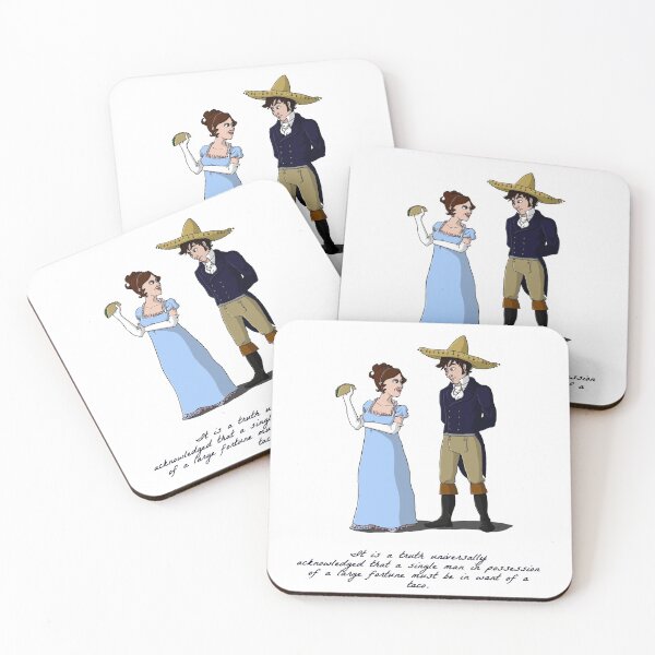 Item preview, Pride and Prejudice and Tacos designed and sold by mikaelaK.