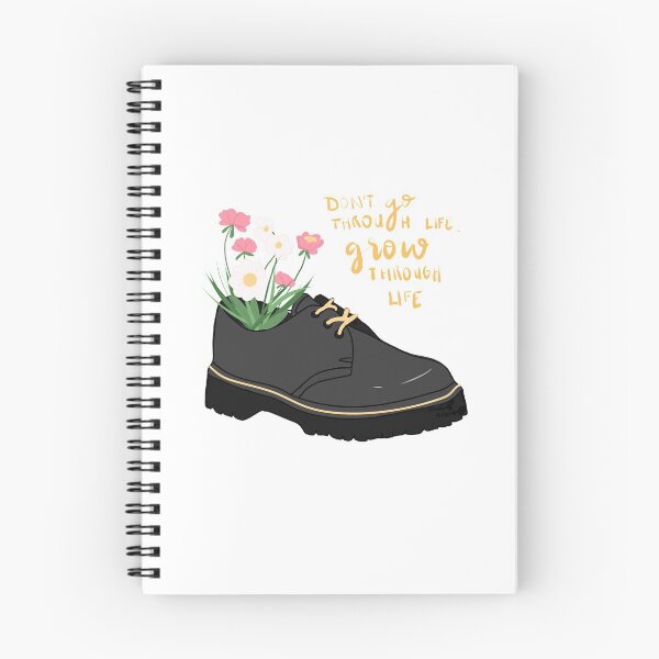 Item preview, Dr Martens with growing wildflowers inside quote designed and sold by AmeliasArtistry.