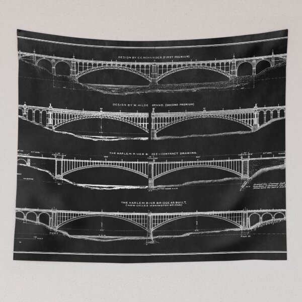 Item preview, Washington Bridge Blueprint Proposal designed and sold by Glimmersmith.