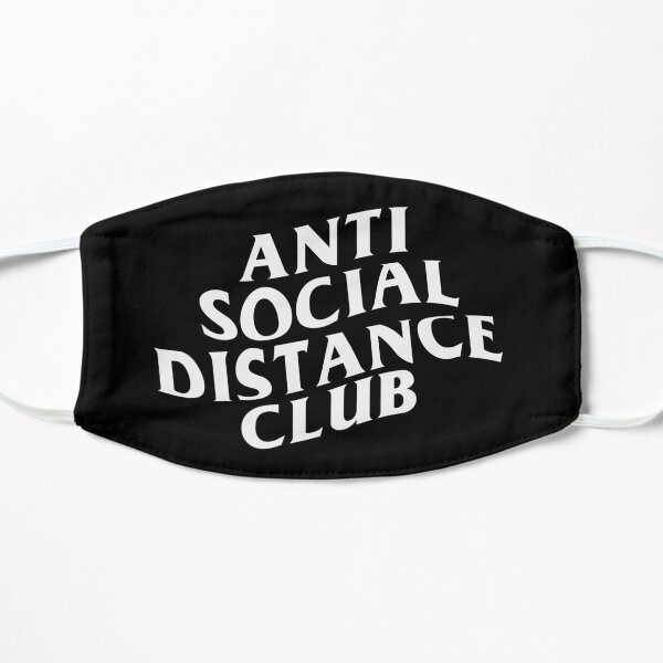 CLUB ANTI SOCIAL DISTANCE Masque sans plis