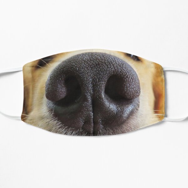 Dog muzzle fun face nose mask Flat Mask
