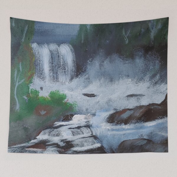 Item preview, Black Waterfall designed and sold by HarveyHandcraftsandDesigns.