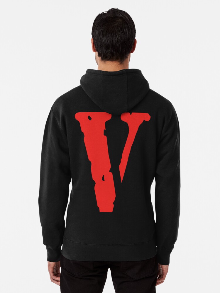 vlone hoodie red XL