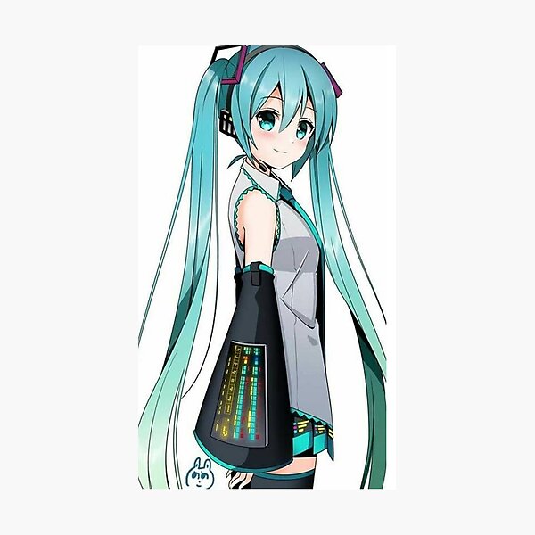Miku Hatsune is looking at you Photographic Print