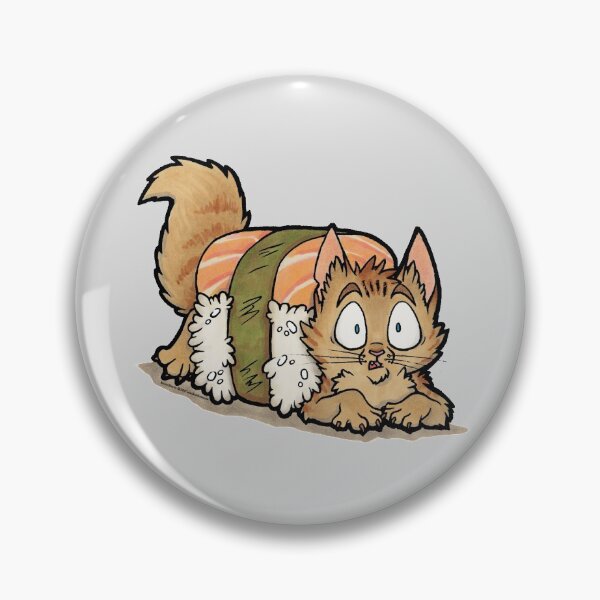 Uh-oh Sushi Cat! Pin