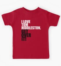 Camiseta para niños Amo a Tom Hiddleston. ¡Superalo!