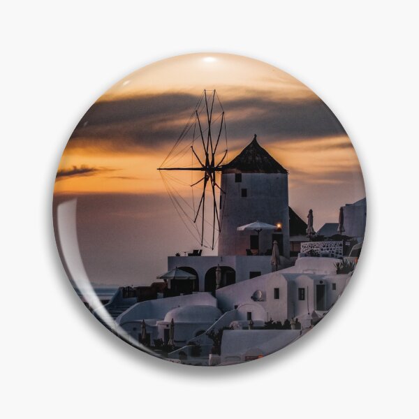 Item preview, Sunset Windmill at Oia, Santorini designed and sold by Wildwales.