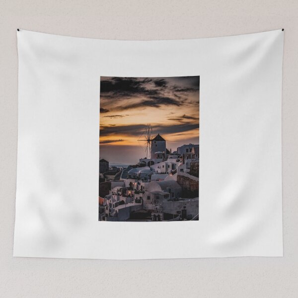 Item preview, Sunset Windmill at Oia, Santorini designed and sold by Wildwales.