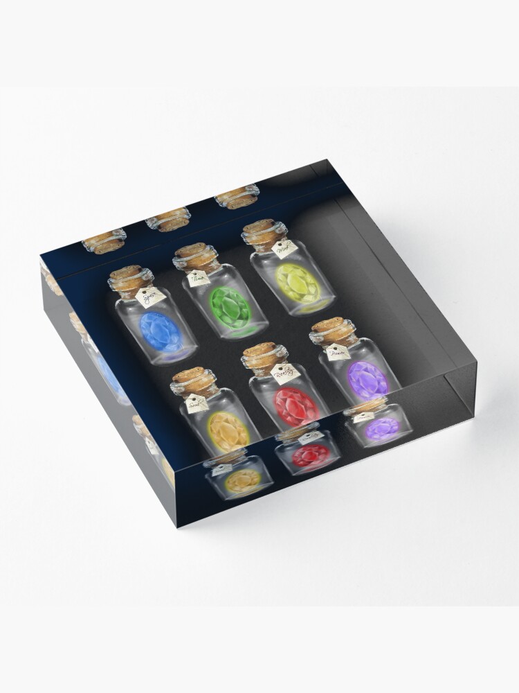 Alternate view of Complete set of *Infinity Stones* Acrylic Block