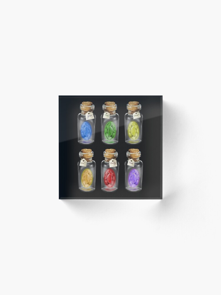 Alternate view of Complete set of *Infinity Stones* Acrylic Block