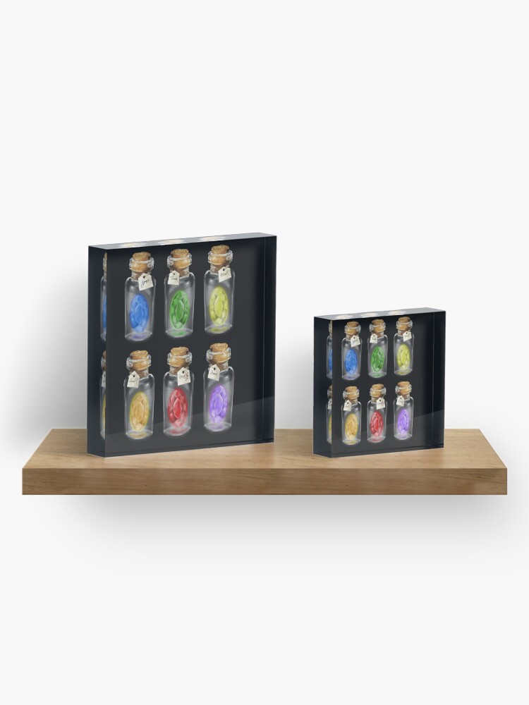 Alternate view of Complete set of *Infinity Stones* Acrylic Block
