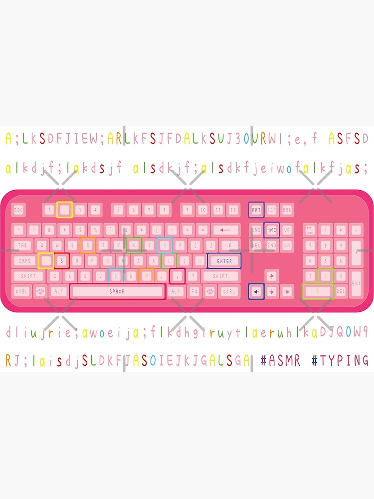 ASMR kawaii keyboards typing ( part 1 ) 