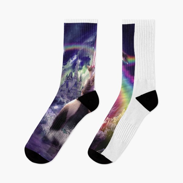 Item preview, Rainbow Laser Space Cat On Panda Eating Taco designed and sold by SkylerJHill.