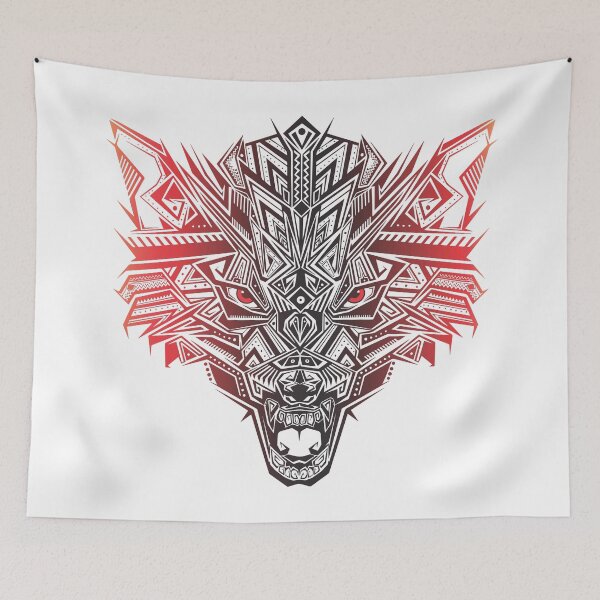 Item preview, wolf head with tones designed and sold by Zieno’s.