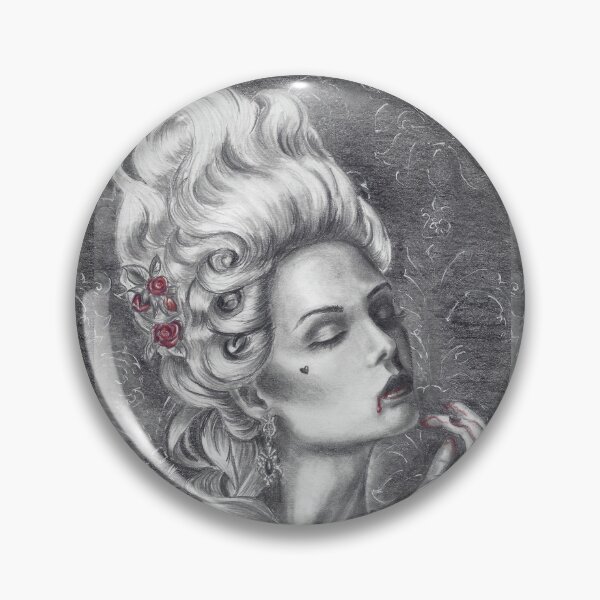 Artikelvorschau, Marie Antoinette Kunst Rokoko Vampir Art Halloween Kunst entworfen und verkauft von Deanna Davoli.
