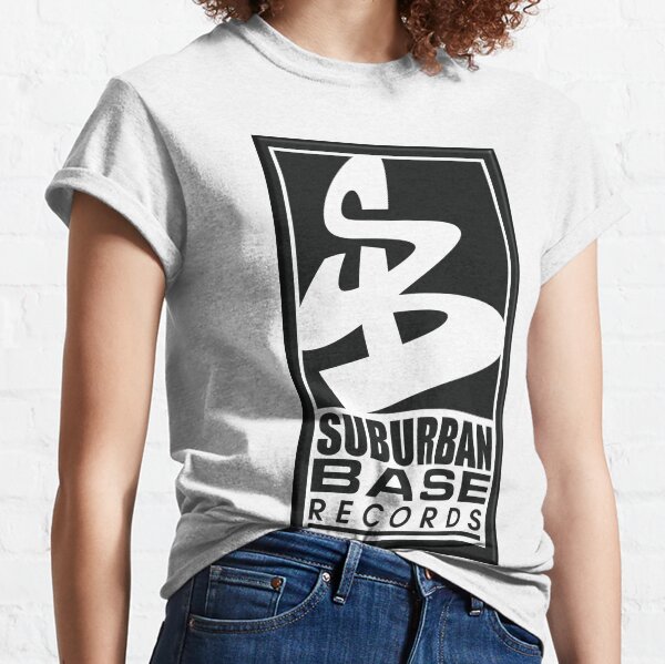 Suburban Base Records V1 Logo Label Jungle, Breakbeat & DNB Music England 90 Classic T-Shirt