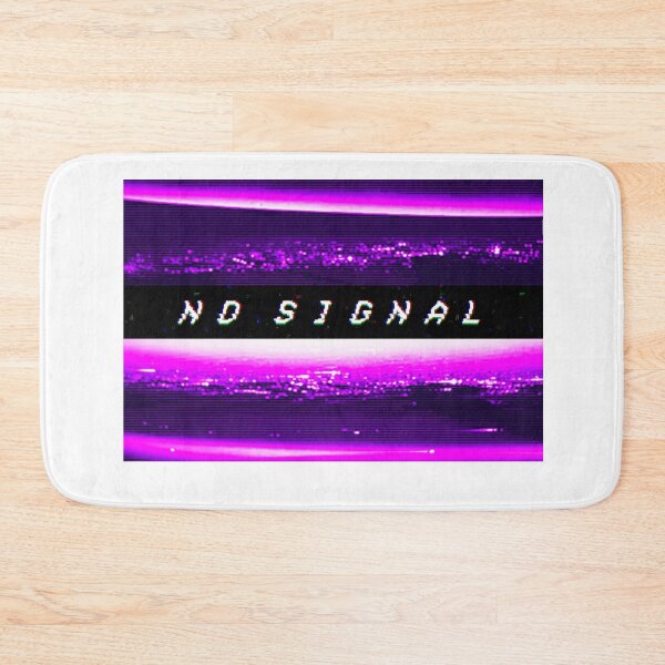 Item preview, No Signal Synthwave Vaporwave Retro Glitch effect TV noise graphic designed and sold by D-C-Designs.