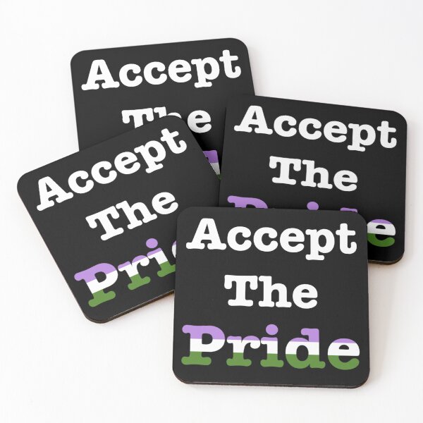 Item preview, Accept The Pride - Genderqueer Pride designed and sold by AngelGhosty.