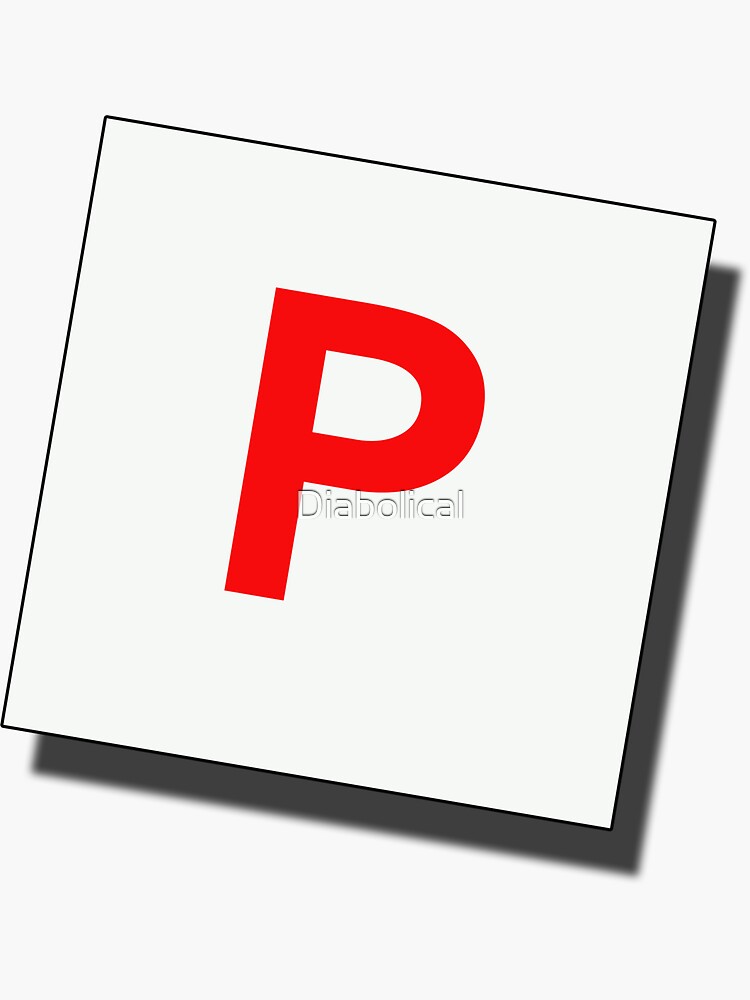 "Pplates" Sticker for Sale by Diabolical Redbubble
