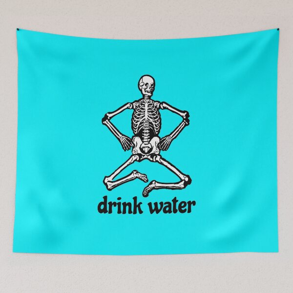 Item preview, Friendly Skeleton Reminds You to Drink Water designed and sold by dexoplanet.