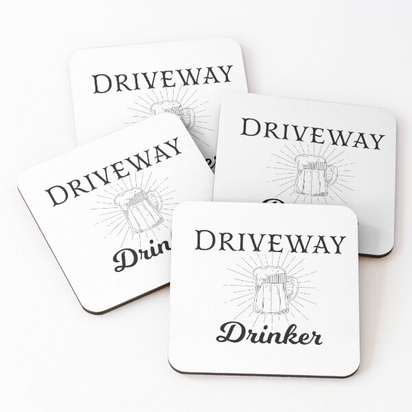 Item preview, DRIVEWAY Drinker Slim Fit T-Shirt designed and sold by Draw Design.