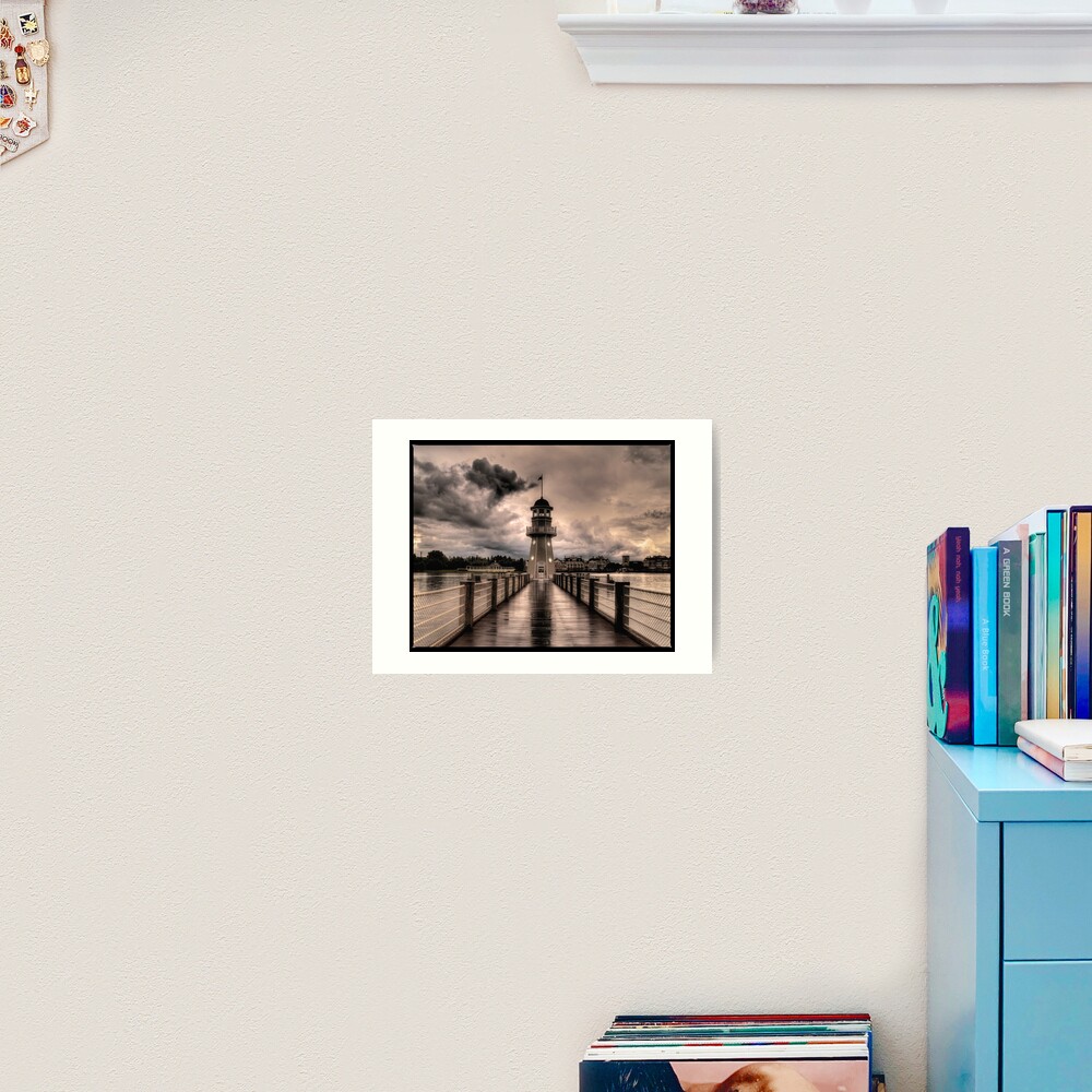 Stormy Lighthouse Art Print