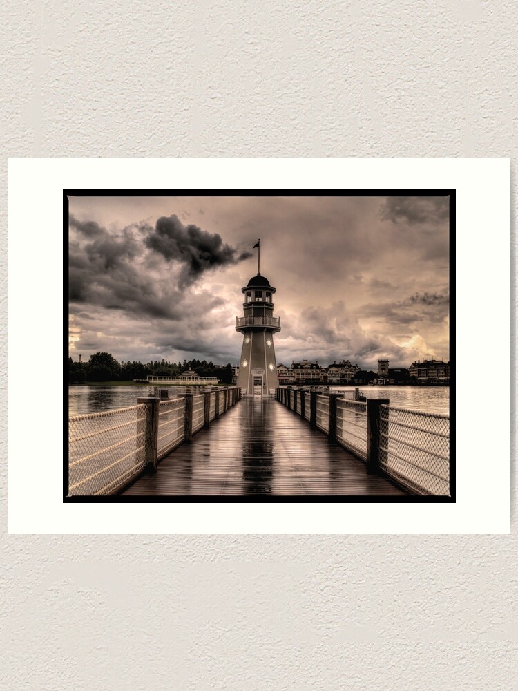 Alternate view of Stormy Lighthouse Art Print