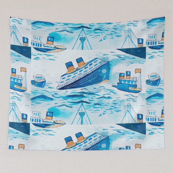 Item preview, Ferry boats scrub cap designed and sold by sincerelillyme.