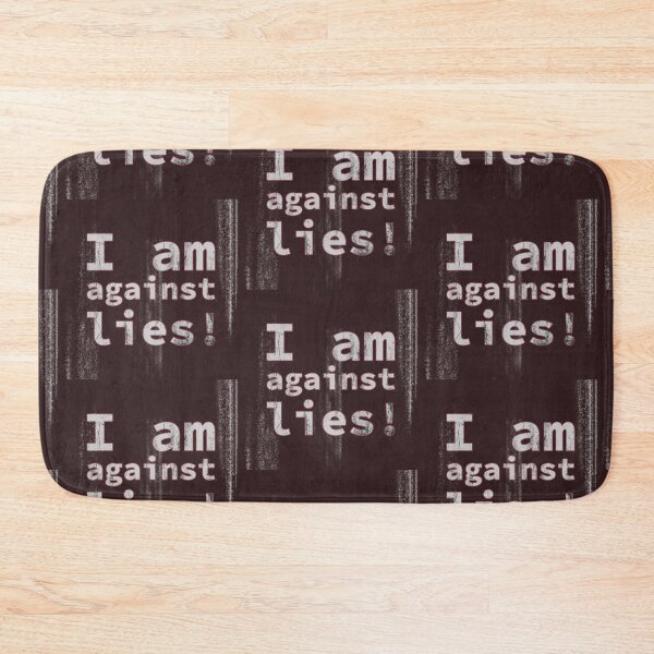 Item preview, I am against lies ! (dark red bg) designed and sold by tuzlay.