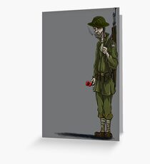 WW2 soldier Greeting Card