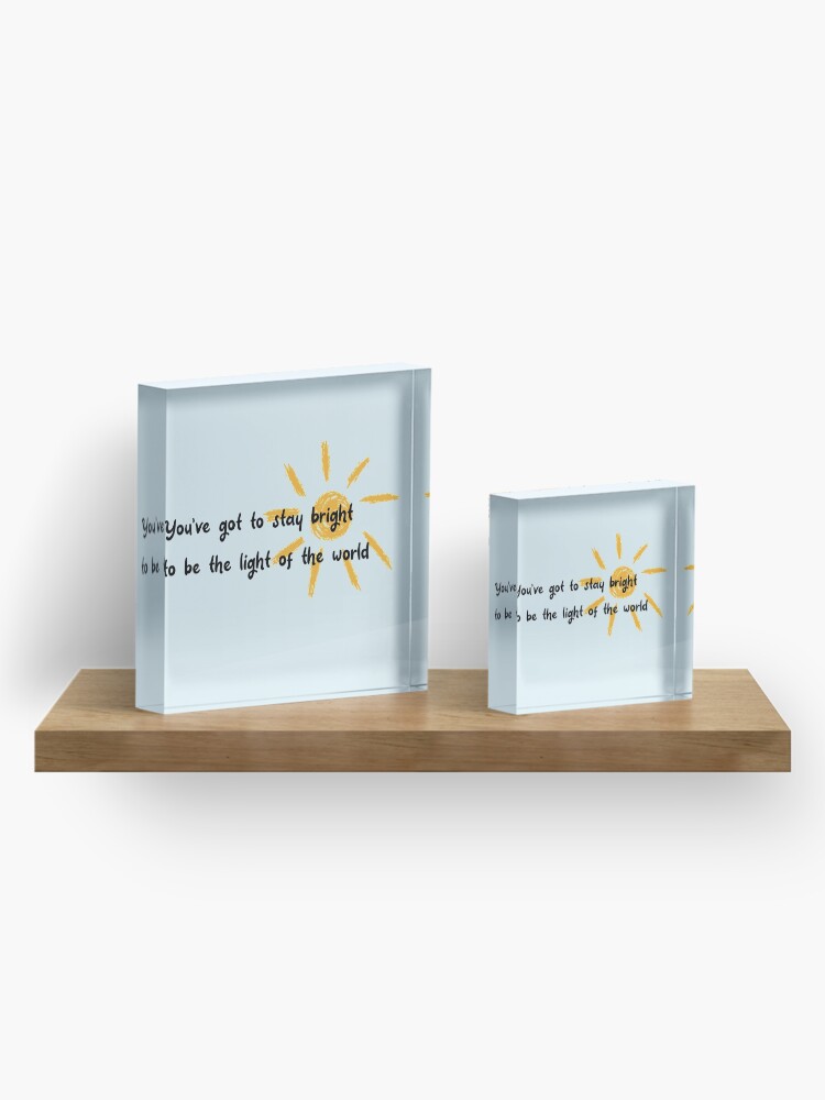 Alternate view of Light of the World Acrylic Block