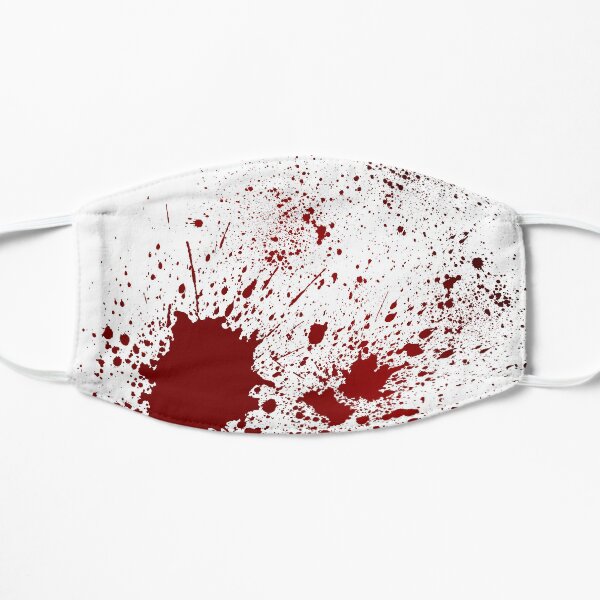 Blood Splatter Flat Mask