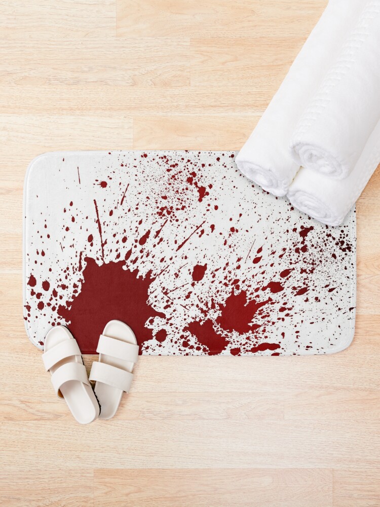 Pink Splat Bath Mat