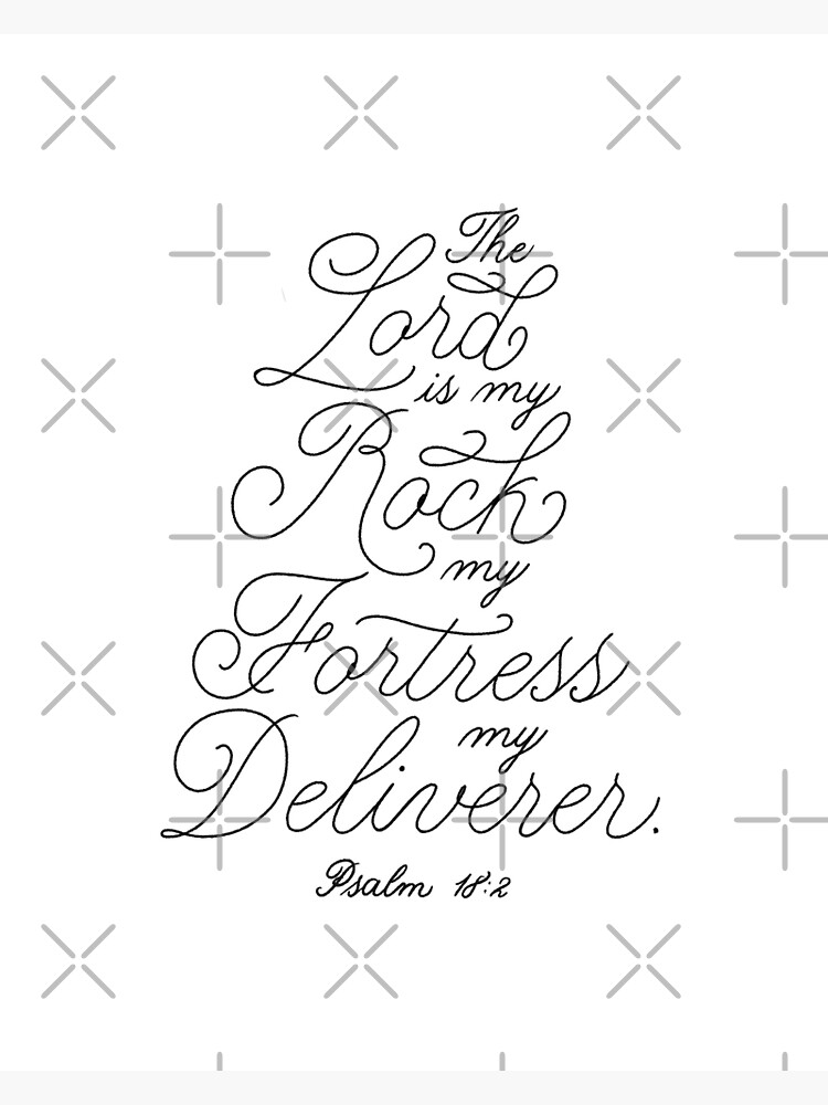 Rock & Fortress Psalm 18:2 | Greeting Cards Rock & Fortress Psalm 18:2 | Greeting Cards