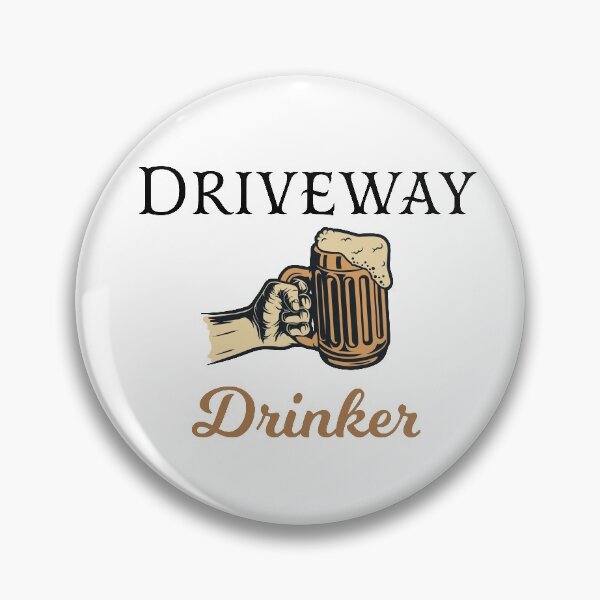 Item preview, DRIVEWAY Drinker social distancing quarantined  T-Shirt designed and sold by Draw Design.