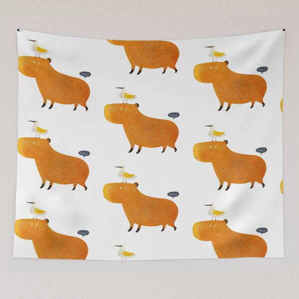 Item preview, Hapybara Capybara designed and sold by mrfox-nyc.