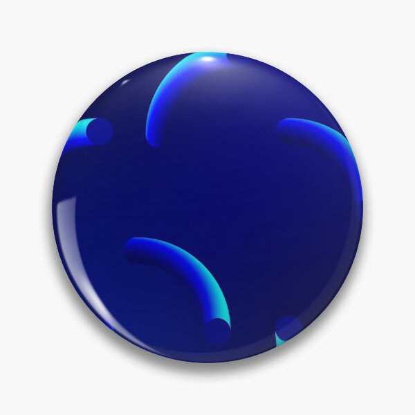Item preview, Funky, blue curly swirling abstract pattern  designed and sold by yougalore.