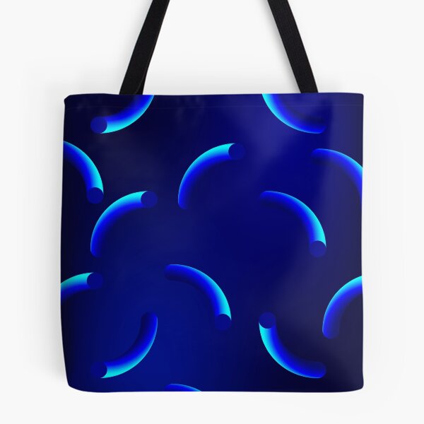Item preview, Funky, blue curly swirling abstract pattern  designed and sold by yougalore.