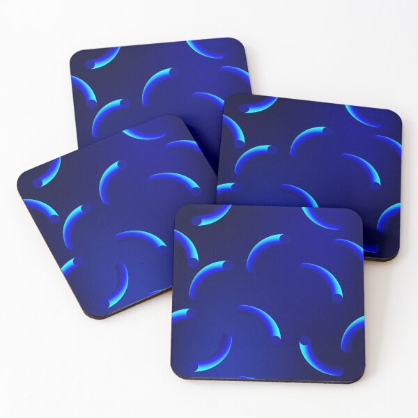 Item preview, Funky, blue curly swirling abstract pattern  designed and sold by yougalore.