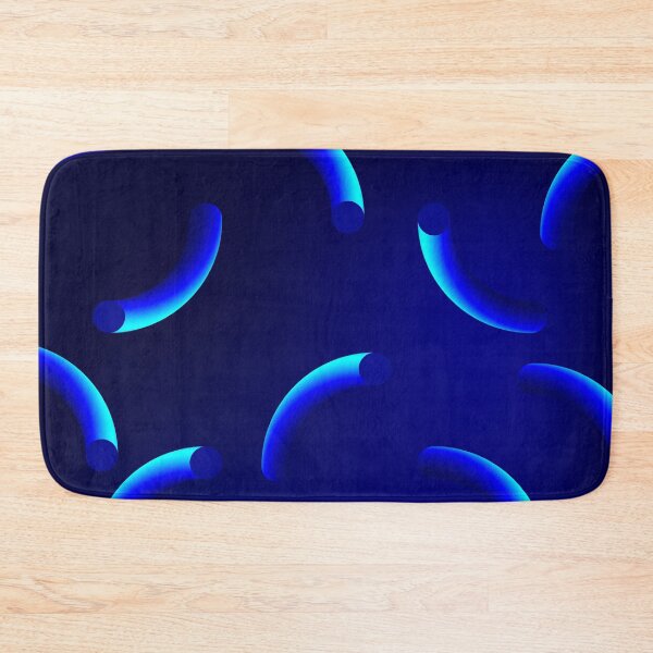Item preview, Funky, blue curly swirling abstract pattern  designed and sold by yougalore.