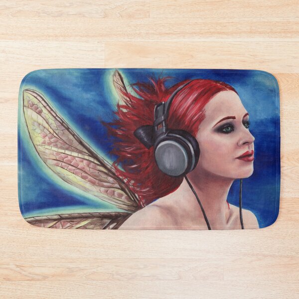 Item preview, Headphone Faerie Funky Fairy Red Hair Fairy designed and sold by Deanna Davoli.