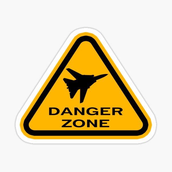 Danger Zone - Triangle Sticker