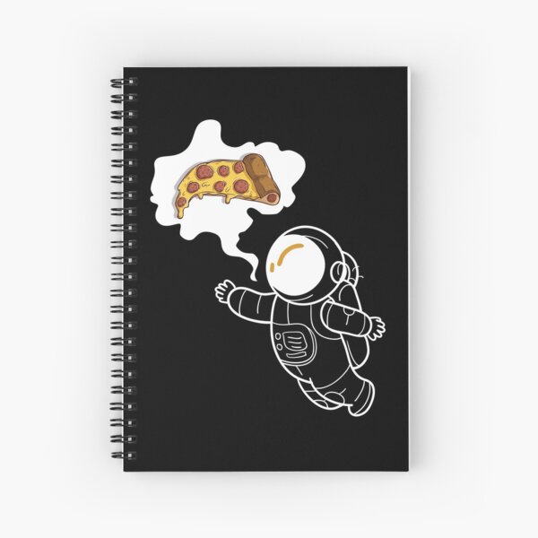 Pizza Astronaut Spiral Notebook