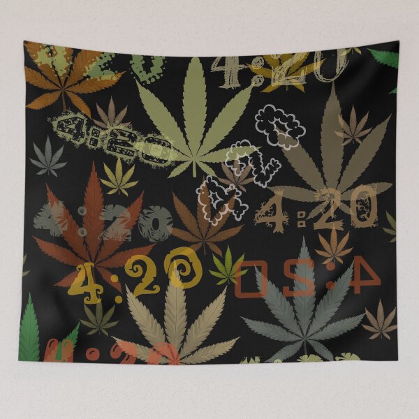 Item preview, Marijuana Cannabis Weed 420 4:20 All Over The World designed and sold by MarijuanaTshirt.