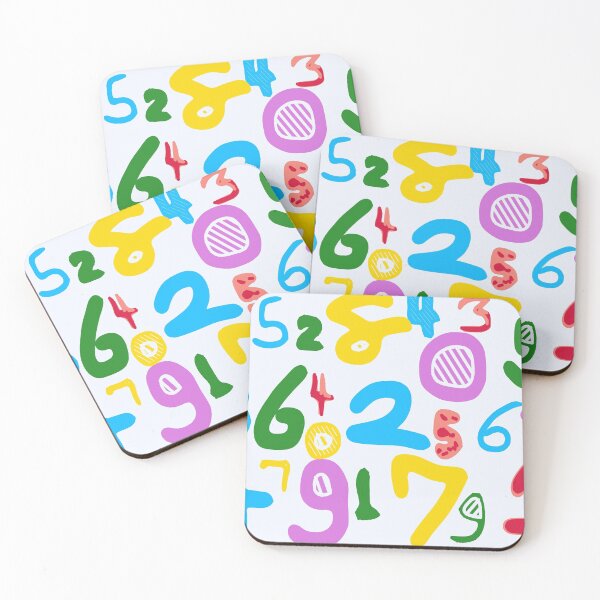 Item preview, colorful number abstract background designed and sold by Mrvell.