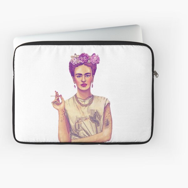 Smoking Frida Kahlo Laptop Sleeve
