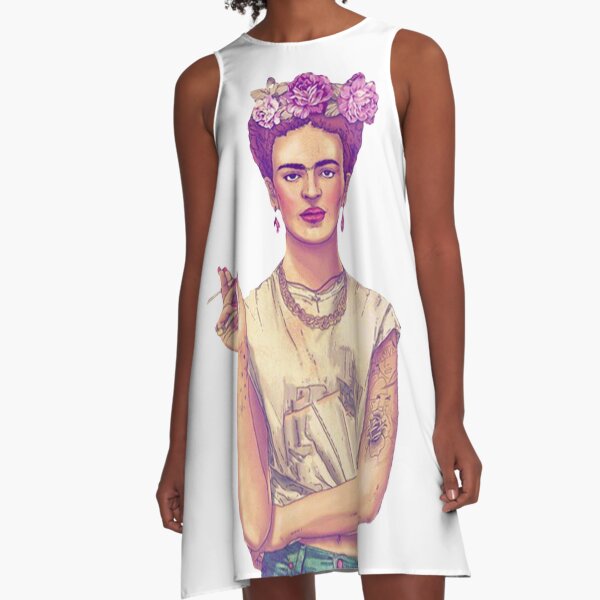 Fumer Frida Kahlo Robe trapèze