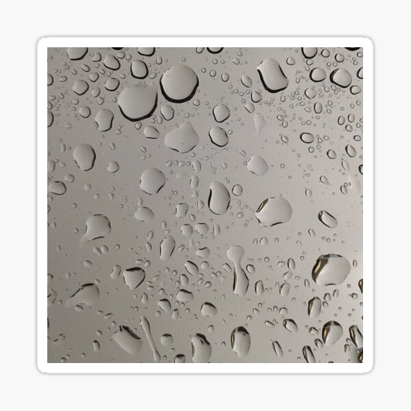 Rain on window Sticker